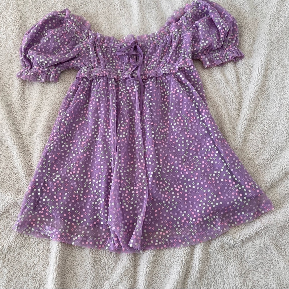 Buddy Love Lavender Floral Dress